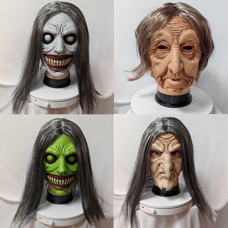 Halloween Demon Witch Old Hag Masks