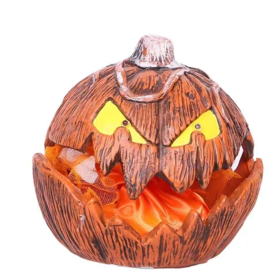 Animated Cracked Pumpkin Prop
