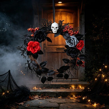 Rose Skull Wreath