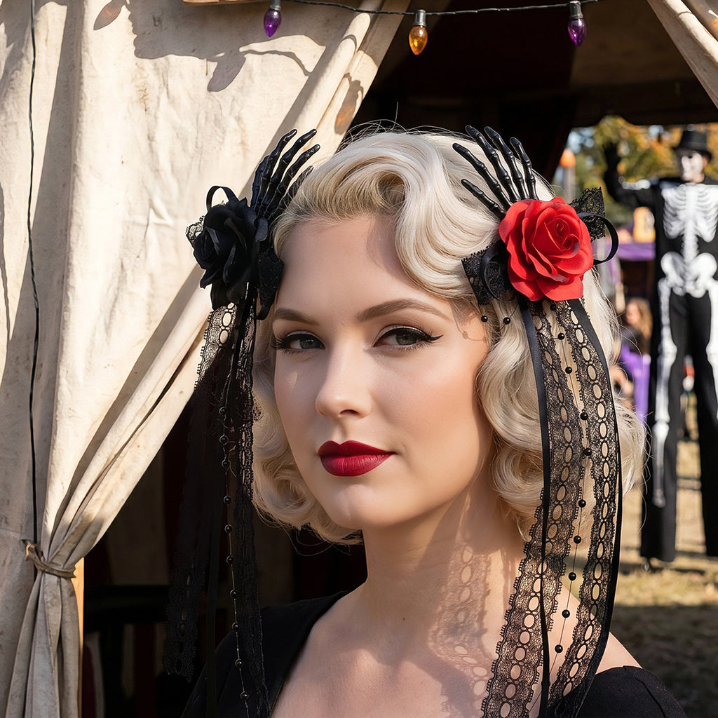 Long Ribbon Side Hair Clip
