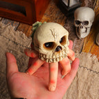 Skull Simulated Hand Figurine