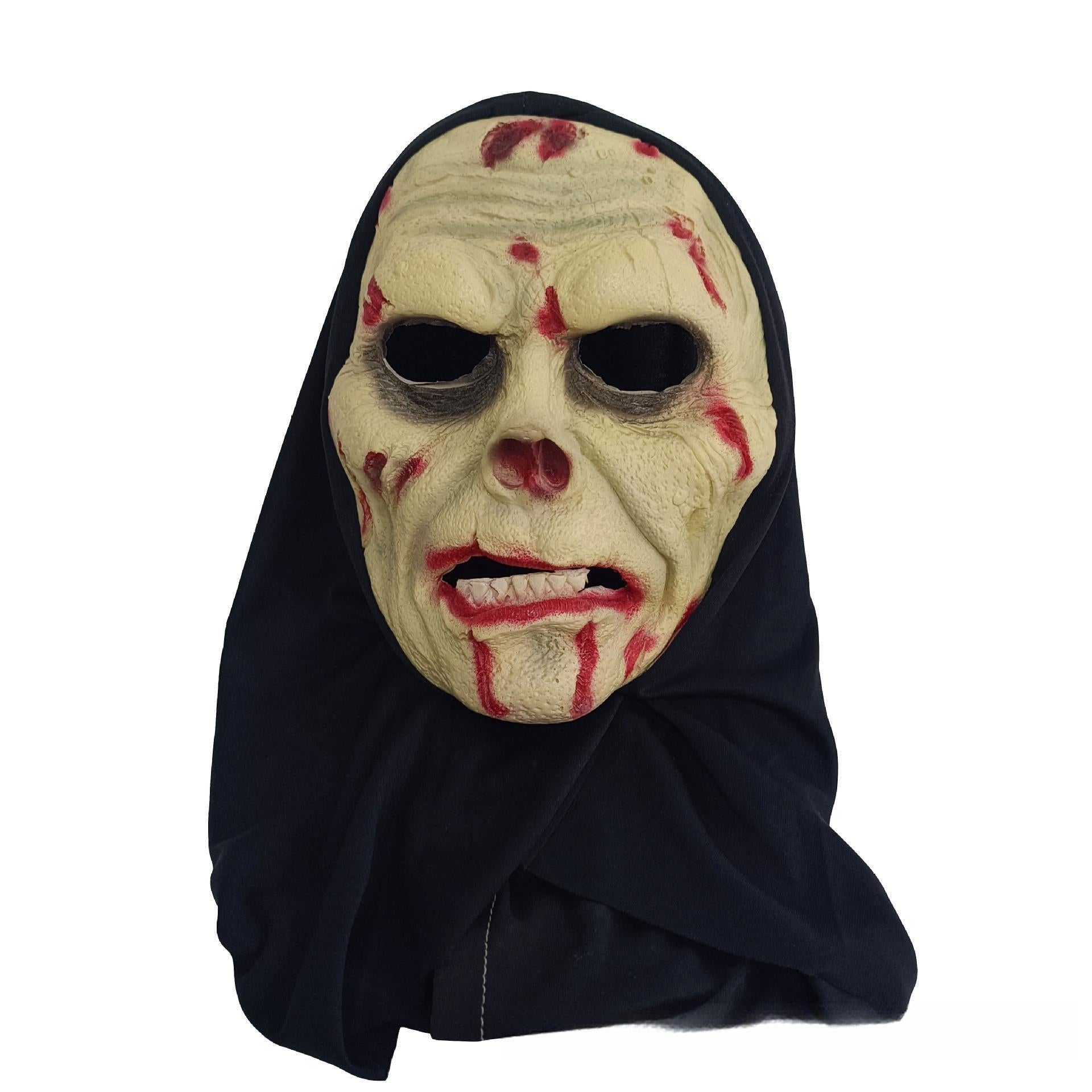 Hooded Old Hag Mask