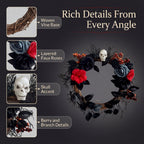 Rose Skull Wreath