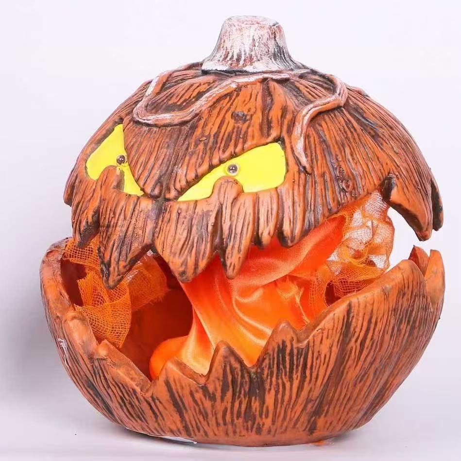 Animated Cracked Pumpkin Prop