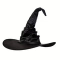 Black Ruched Wizard Hat