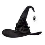 Black Ruched Wizard Hat