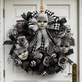 Creepy Doll Head Wreath