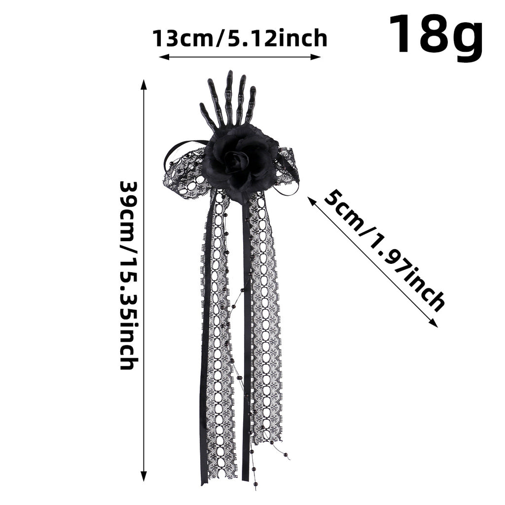 Long Ribbon Side Hair Clip