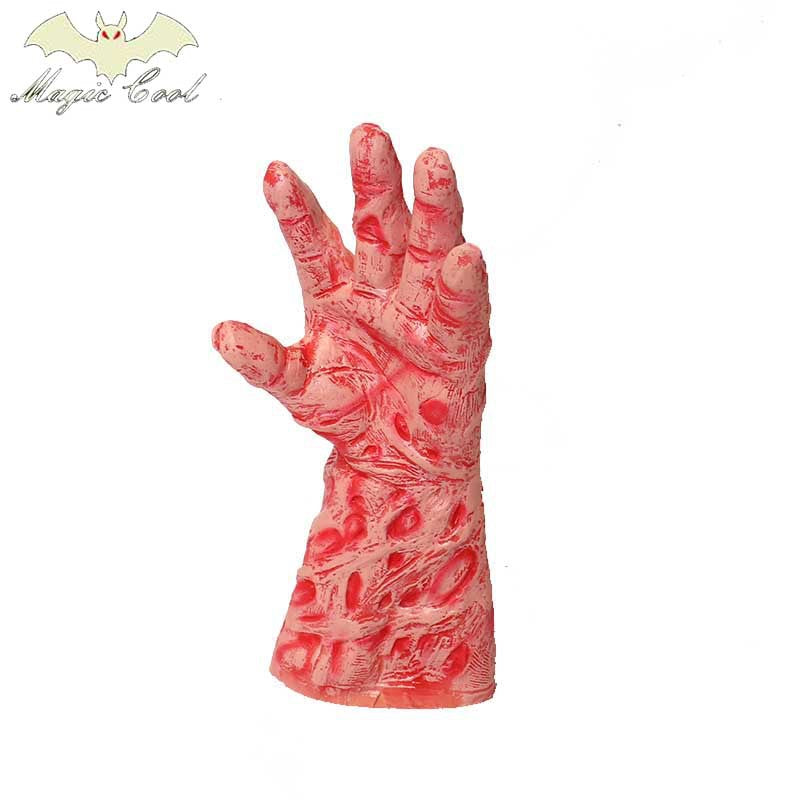 Scary zombie claw latex gloves