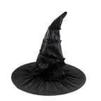 Black Ruched Wizard Hat
