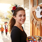 Skull Hand Rose Headband
