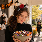 Skull Hand Rose Headband
