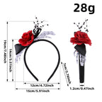 Skull Hand Rose Headband